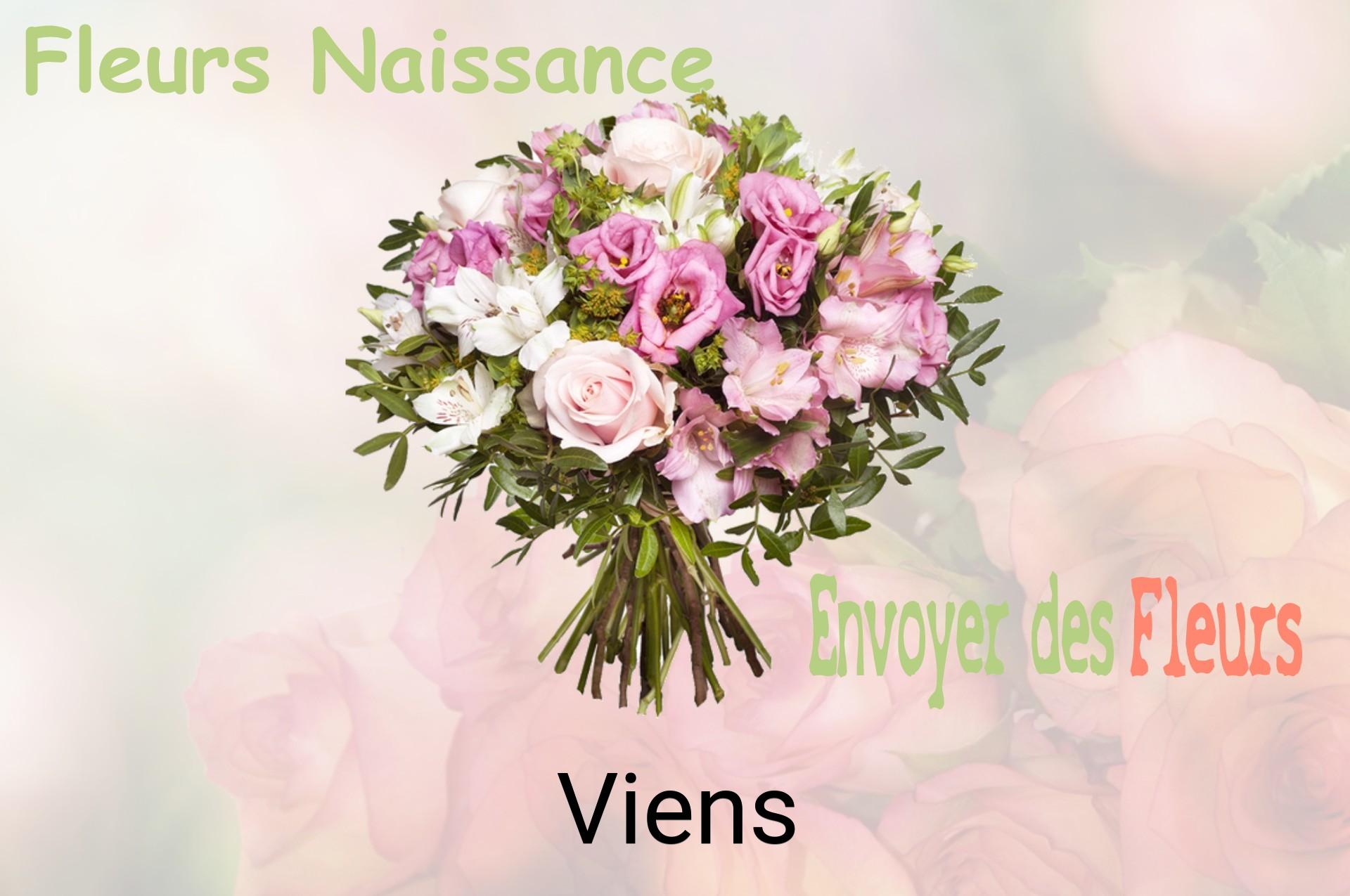 Bouquet de fleurs de naissance livré à Viens